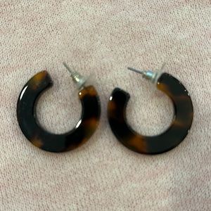 Acrylic hoop earrings